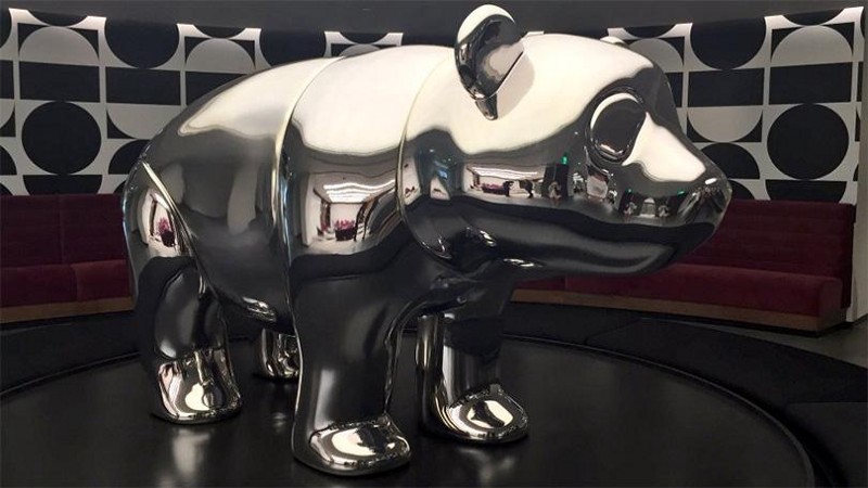 This panda was rumored to cost $100K. It stayed, perks were eliminated. Credit: PC Mag